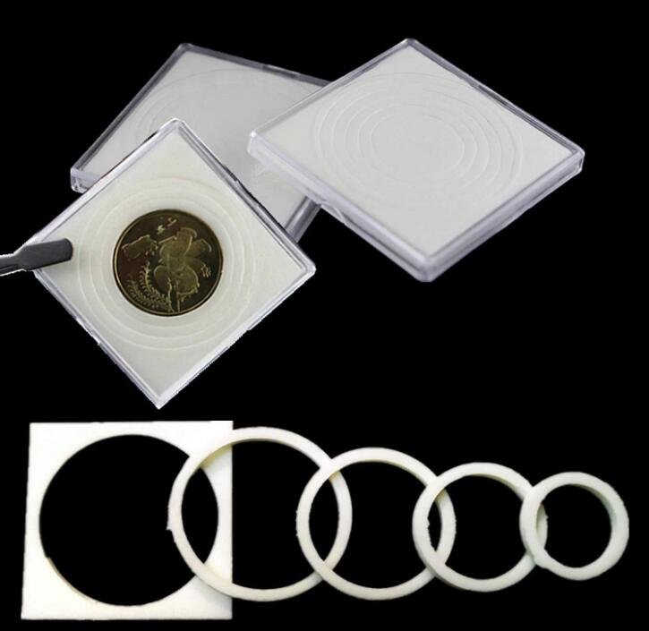 Clear Square Coin Case - 20 Pcs for 18/23/28/33/38mm Coins PVC FREE